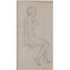 Image 1 : DERAIN, André, 1880-1954.  "Seated Nude".  Crayon, signé.  École française.  Pencil, signed.  Fre...