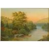 Image 1 : HOLBERTON, Wakeman, 1839-1898.  "On the Jacques Cartier River".  Huile sur toile, signée et datée...