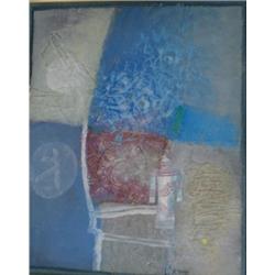 COIGNARD, James, 1925-1997.  "Sans Titre".  Huile sur toile, signée.  École française....