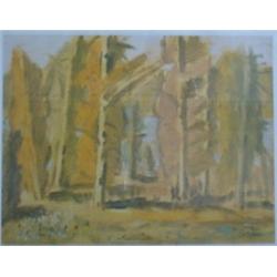 COSGROVE, Stanley Morel, R.C.A., 1911-2002.  "Paysage".  Gravure, signée et numérotée 38/150 au c...