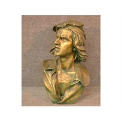 LALIBERTÉ, Alfred, R.C.A., 1878-1953.  "Dollard des Ormeaux".  Plâtre, signé....