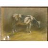 Image 1 : GRAHAM, James Lillie, R.C.A., 1873-1975.  "Study of a Cow".  Pastel.  Pastel....