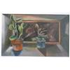 Image 1 : CAISERMAN-ROTH, Ghitta, R.C.A., 1923-   .  "Potted Plants".  Huile sur toile, signée....