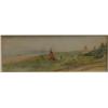 Image 1 : SANDHAM, John Henry, R.C.A., 1841-1910.  "Indian Settlement, Canada".  Aquarelle, signée et datée...