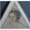 Image 1 : BEAULIEU, Paul Vanier, R.C.A., 1910-1990.  "Portrait de Femme".  Fusain, signé....
