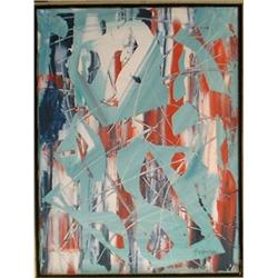 MICHON, Guy, 1925-    .  "Vive la France".  Huile sur panneau, signée et datée "68"....