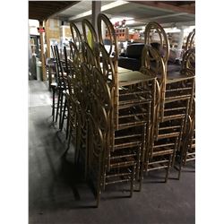 STACK OF 5 GOLD BANQUET CHAIRS