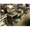 Image 2 : ASSORTED STAINLESS STEEL SINKS, KITCHEN STANDS, CART, WARMING RACK & POP DISPENSER