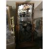 Image 2 : 2 WOODEN STANDING MIRRORS & 5 TIER SHELF