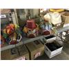 Image 2 : 5 HANGING CLOWN HEAD LAMPS