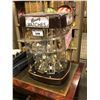 Image 1 : SWIVEL WATCH DISPLAY CASE WITH ASSORTED WATCHES