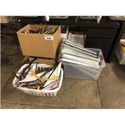 LOT OF ASSORTED HANGERS & MORE