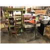 Image 2 : LARGE LOT OF ASSORTED DISTRESSED PROP FURNITURE