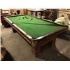 Image 1 : DISTRESSED MOBILE POOL TABLE WITH CUES, BALLS & RACK
