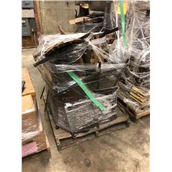 PALLET OF ASSORTED BURNT DISTRESSED PROP FURNITURE