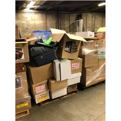 PALLET OF ASSORTED SET DEC: JUGS, GLASSWARE & LIGHTS