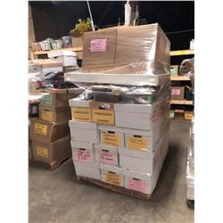 PALLET OF ASSORTED SET DEC: LATCH HANDLES, HARDWARE & MORE