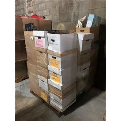 PALLET OF ASSORTED SET DEC: JARS, BOTTLES, COVERS & MORE