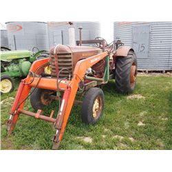 Massey Harris 444 W/ Front End Loader, Running Antique Tractor