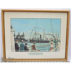 'THE CANADIAN LAKE HEAD' 1888 FRAMED AND MATTED