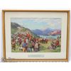 Image 1 : 'THE KLONDIKE TRAIL OF 98' FRAMED AND MATTED PRINT