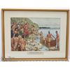 Image 1 : 'CHAMPLAIN IN HURONIA' 1615 FRAMED AND MATTED