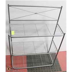 METAL 3-TIER SHELF (23"L X 10"W X 31"H) -