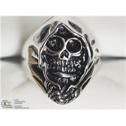 3) STERLING STEEL MEN'S RING