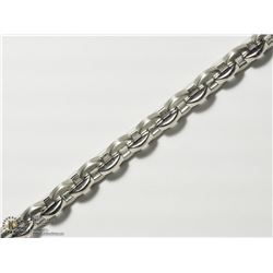 4) STERLING STEEL MEN'S CHAIN BRACELET