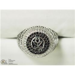 5) STERLING SILVER CZ MEN'S RING