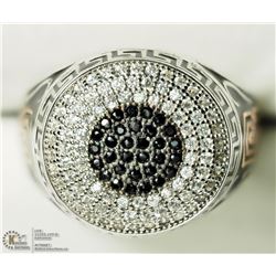 32) STERLING SILVER CZ MEN'S RING