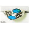 Image 1 : 34) STERLING SILVER OPALITE RING