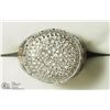Image 1 : 35) STERLING SILVER CZ MEN'S RING
