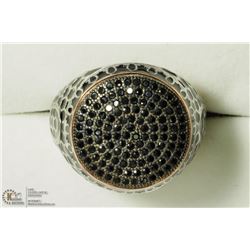 45) STERLING SILVER CZ MEN'S RING