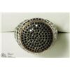 Image 1 : 45) STERLING SILVER CZ MEN'S RING