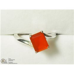 48) STERLING SILVER CARNELLION RING
