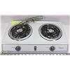 Image 1 : SUPERIOR 1000W 2 BURNER ELECTRIC HOT PLATE
