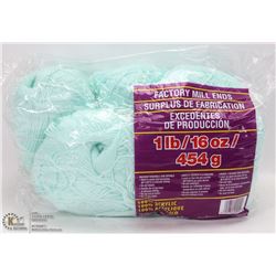 1LB BAG OF 100% ACRYLIC YARN TURQUOISE
