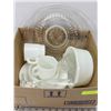 Image 1 : BOX OF DISHES AND GLASSWARE