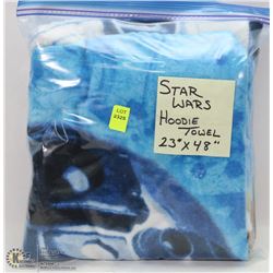 STAR WARS HOODIE TOWEL 23"X48"