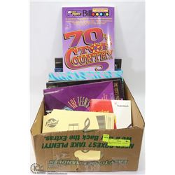 BOX OF MUSIC BOOKS - GUITAR & PIANO -