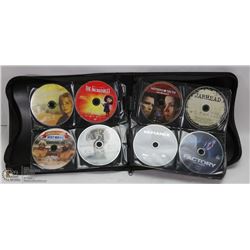 BLACK DVD CARRY CASE WITH OVER 125 DVD