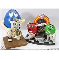 PAIR OF COLLECTIBLE M&M CANDY DISPENSERS