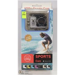 NEW 1080P SPORTS ACTION CAM WITH MOUNTS