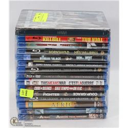 BUNDLE OF 15 BLU-RAY DVD'S - 13 BRAND