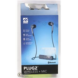 IFROGZ PLUGZ WIRELESS+MIC EARPHONES GRAY