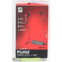 IFROGZ PLUGZ WIRELESS+MIC EARPHONES GRAY