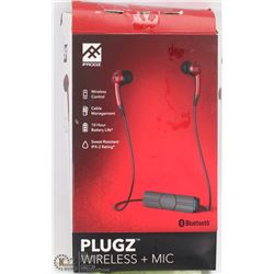 IFROGZ PLUGZ WIRELESS+MIC EARPHONES GRAY