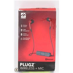 IFROGZ PLUGZ WIRELESS+MIC EARPHONES GRAY