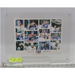 1979-2009 OILERS "THE CAPTAINS" 30 YEAR PICTURE IN